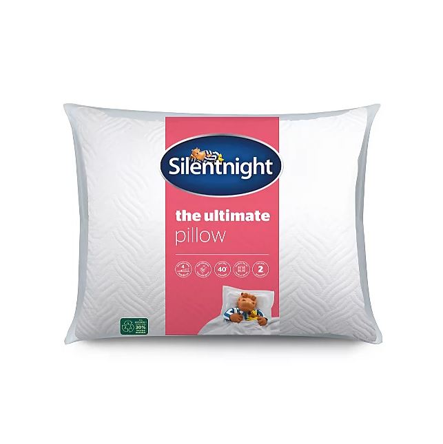 Rest well on The Ultimate Pillow from Silentnight, down from £20 to £10 at ASDA