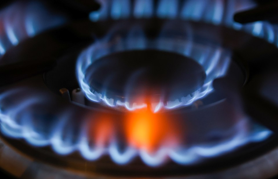 Close-up of flames burning on a domestic gas stove burner. Photographer: Chris Ratcliffe/Bloomberg