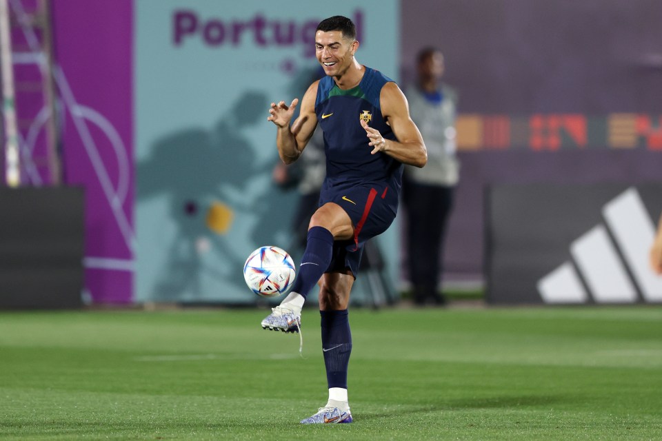 Ronaldo returned to Portugal training on Thursday