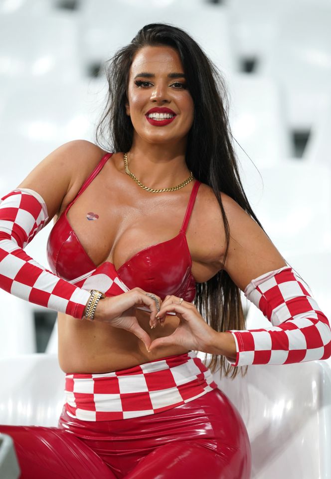 The Croatia superfan was hoping to cheer her side to glory