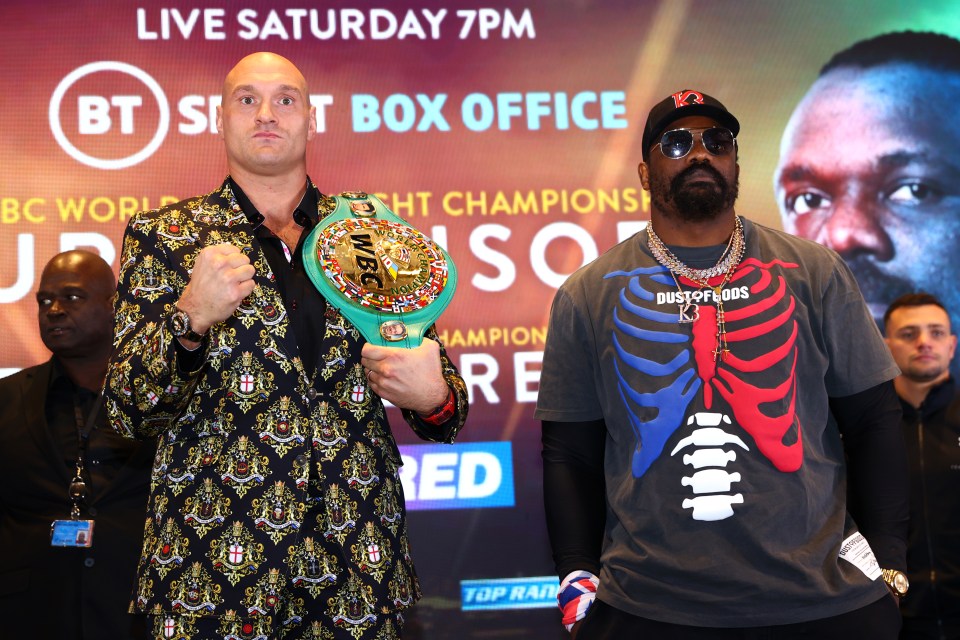 Tyson Fury and Derek Chisora ahead of their trilgy fight