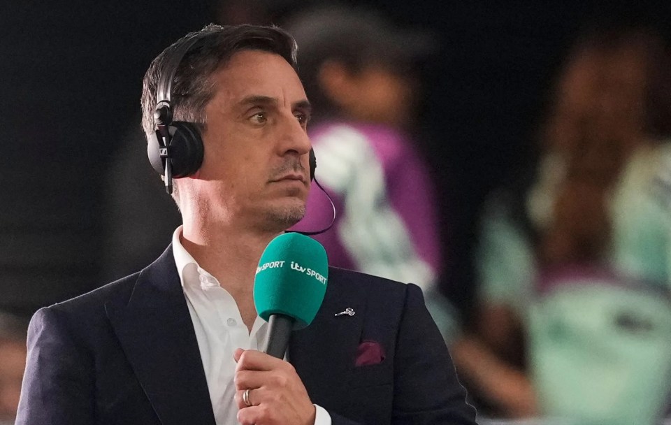 Gary Neville was left unhappy with his performance