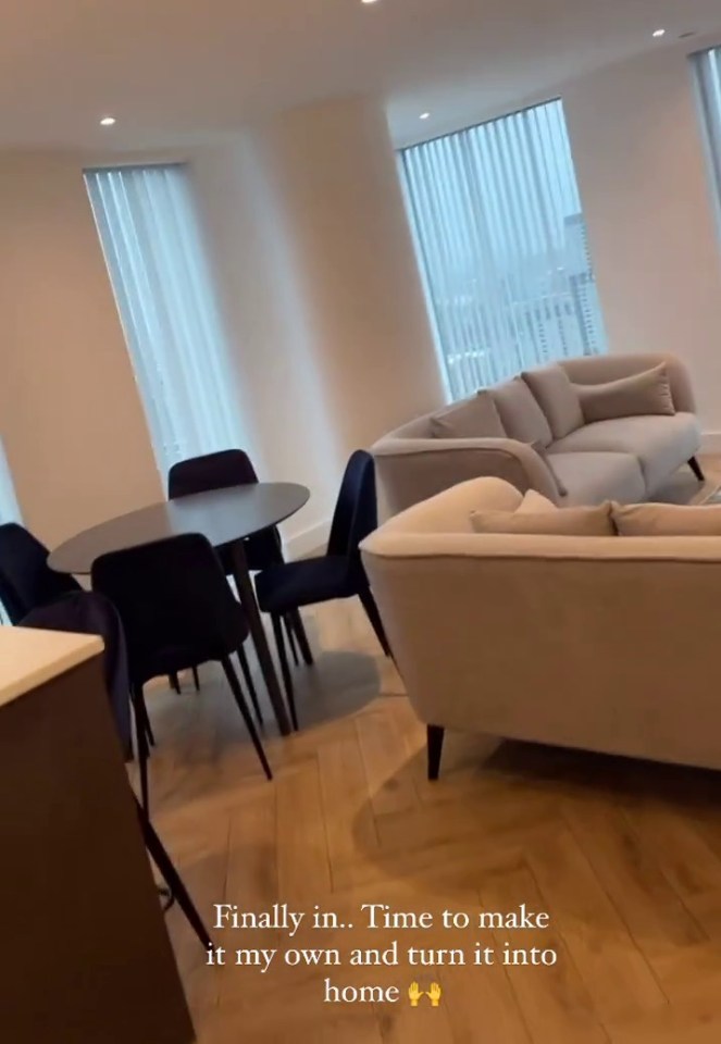 Jacques O'Neill has moved into a new flat