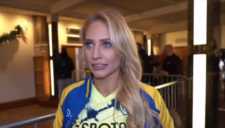 Ebanie Bridges took a reporter by surprise during an interview