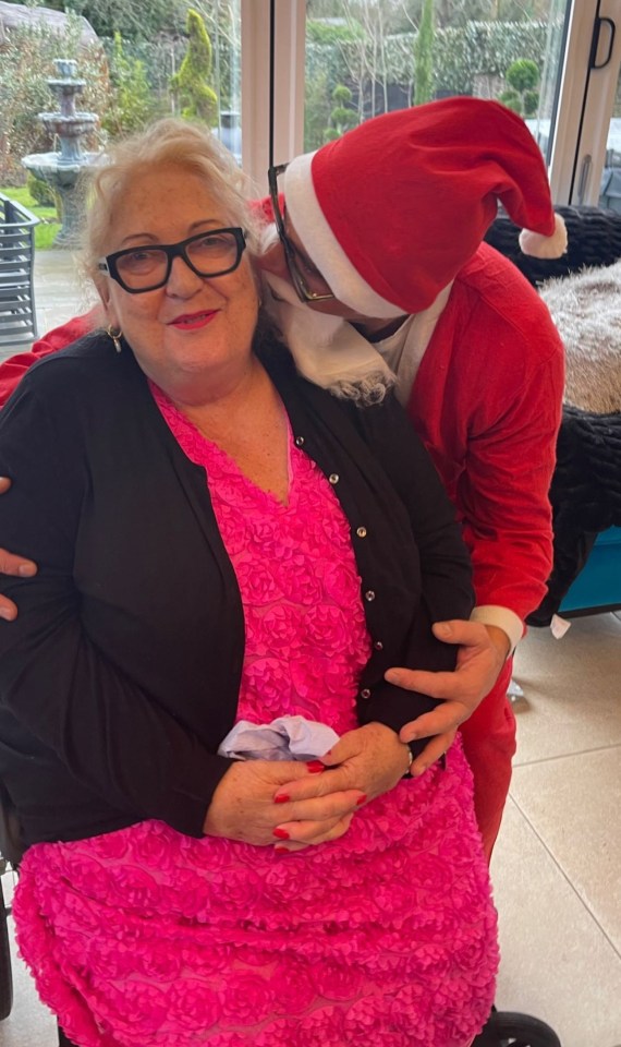 Rami gave Gemma’s mum Joan an affectionate hug