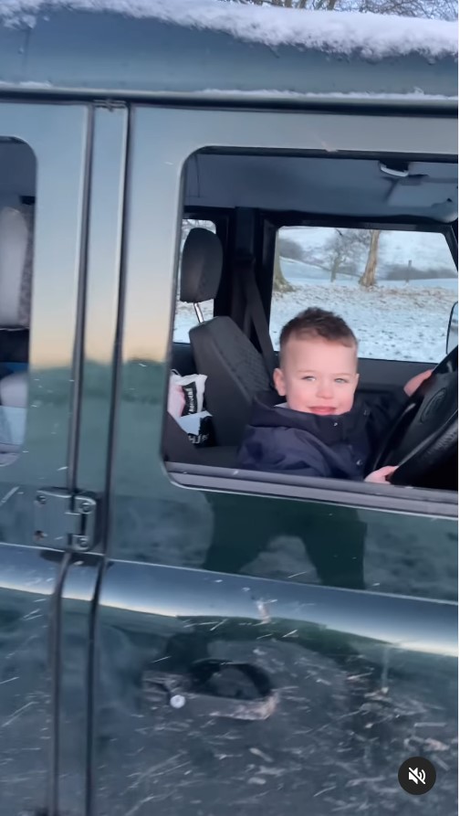 Kelvin shared a video of his kids driving the car