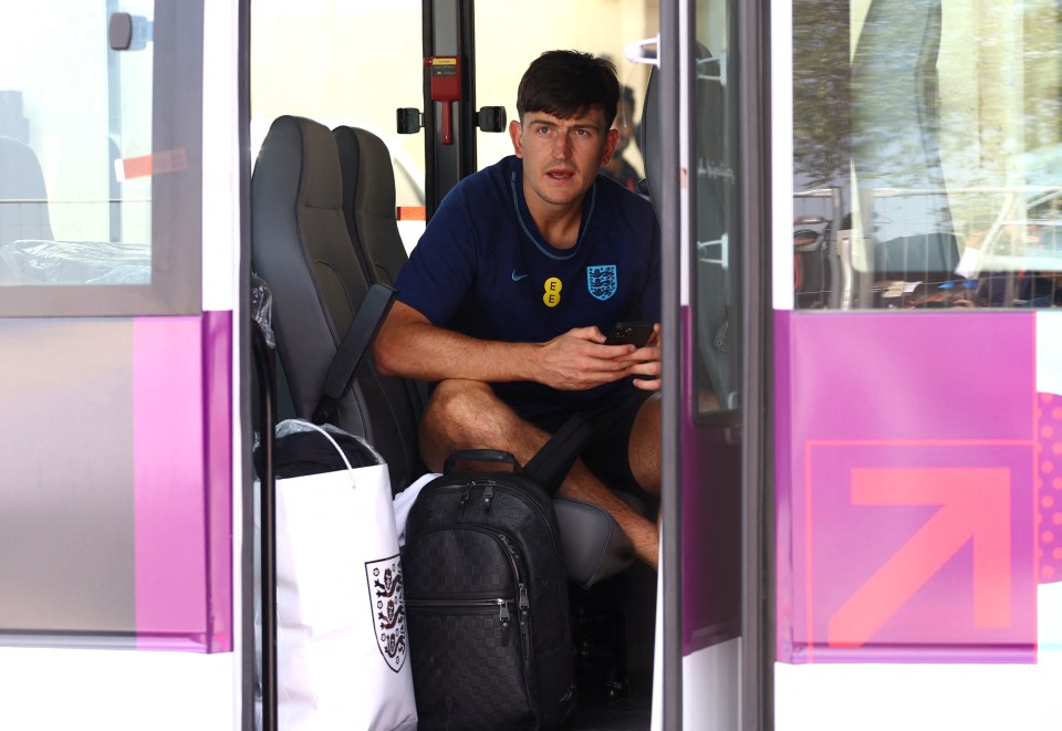 Maguire shortly before flying home from the World Cup after defeat to France