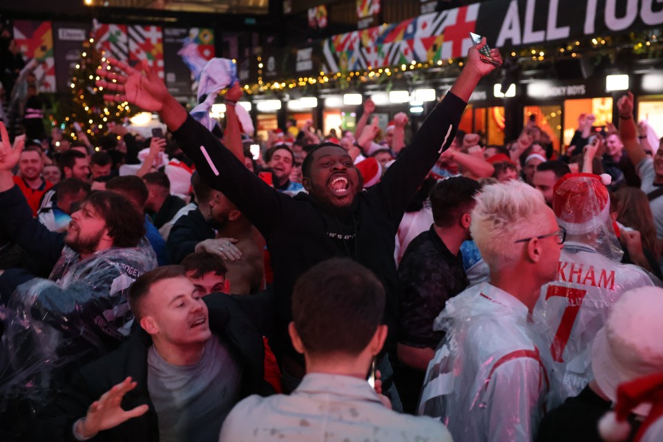 Chants of 'It's Coming Home' were being belted out