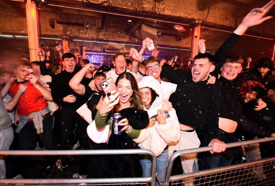 There were rowdy scenes at the Mayfield Depot in Manchester