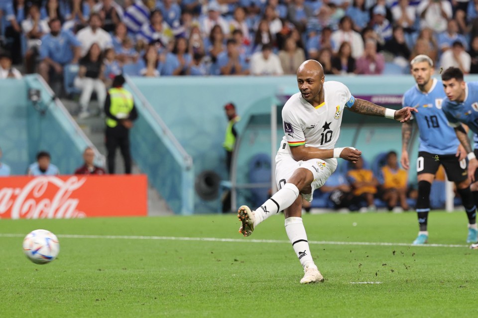 Andre Ayew's daughter reportedly collapsed during the match with Uruguay