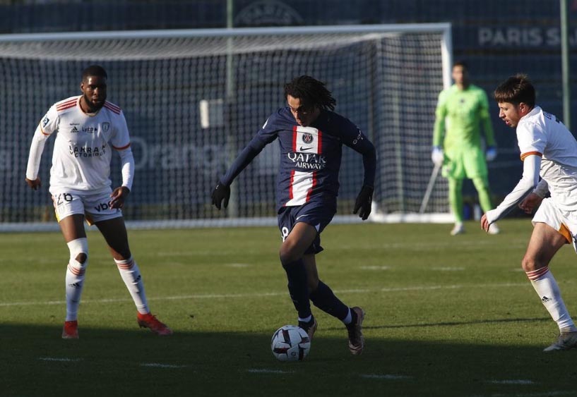 Ethan made his PSG debut in a friendly against Paris FC