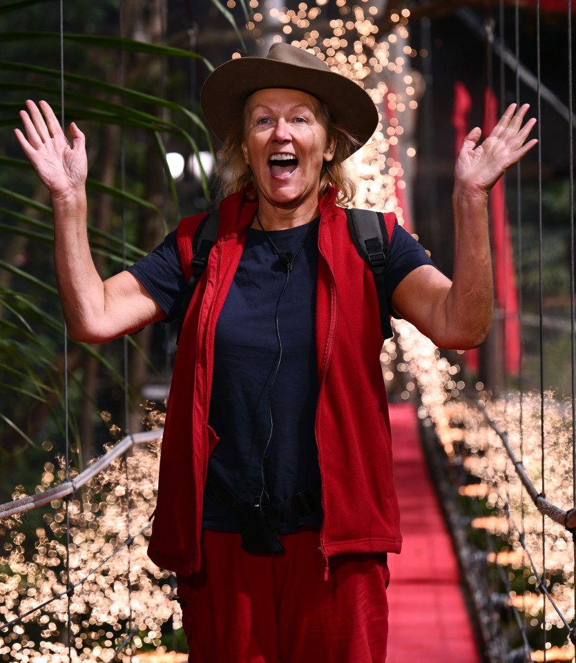 Viewers voted Sue out of the I’m A Celeb jungle in late November