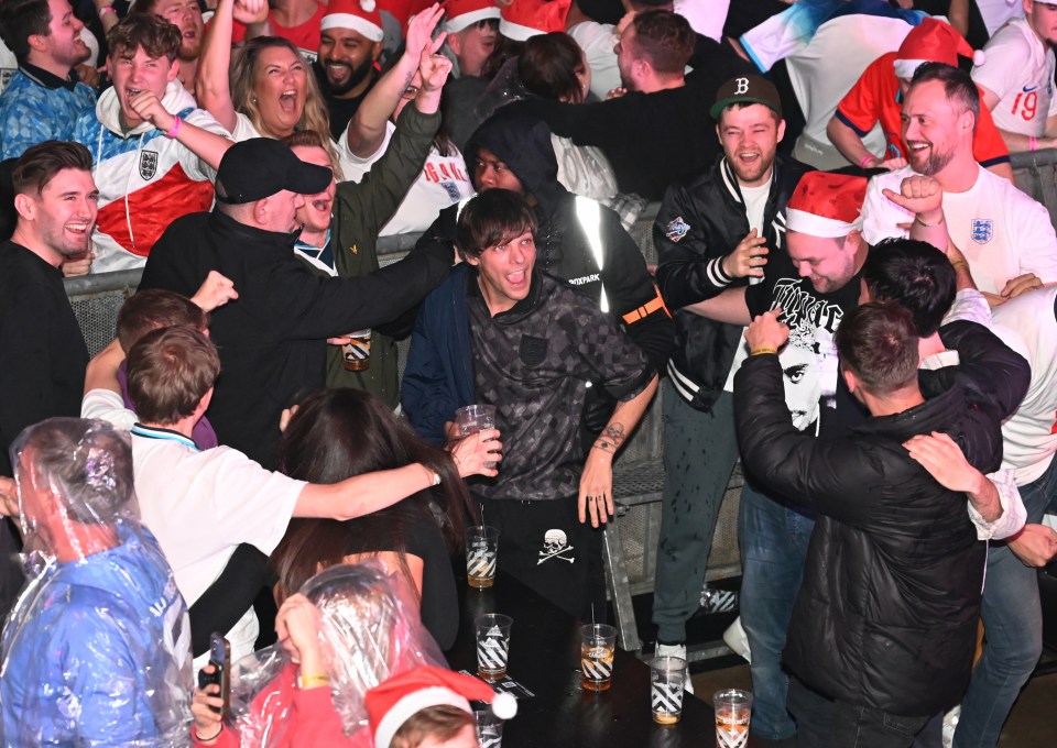 One Direction's Louis Tomlinson among the fans at Boxpark Wembley