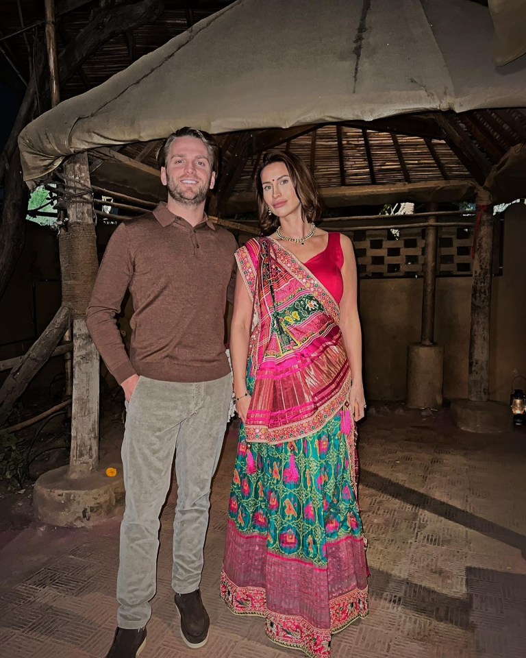 The couple posed for a sweet snap