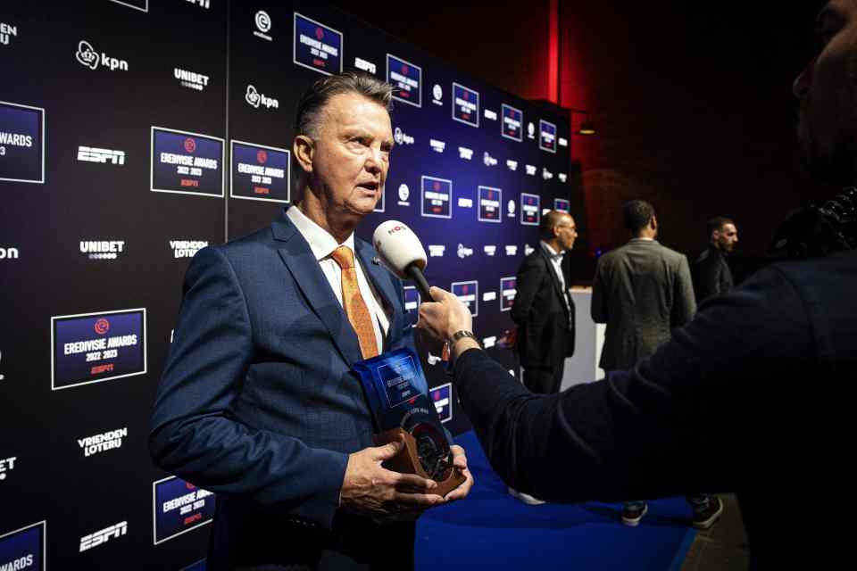 Louis van Gaal during the FIFA World Cup Quarter-Final match at the Lusail Stadium in Lusail, Qatar in December 2022