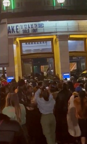 The crush happened outside the music venue