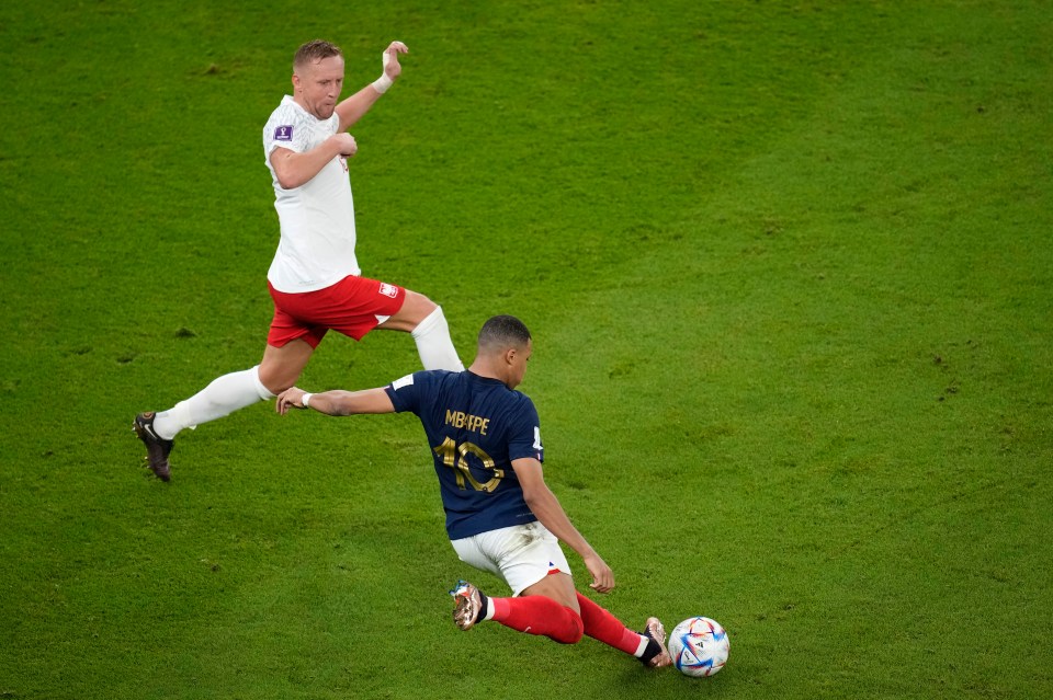 The PSG are scored a brace in France's last-16 clash with Poland