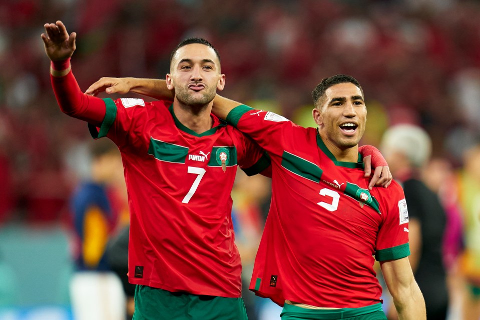 Hakim Ziyech and Achraf Hakimi will be hoping of securing yet another upset