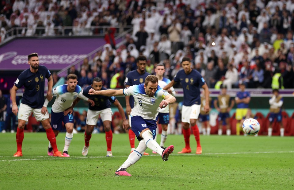 Kane's spot kick heartbreak came towards the end of England's loss to France