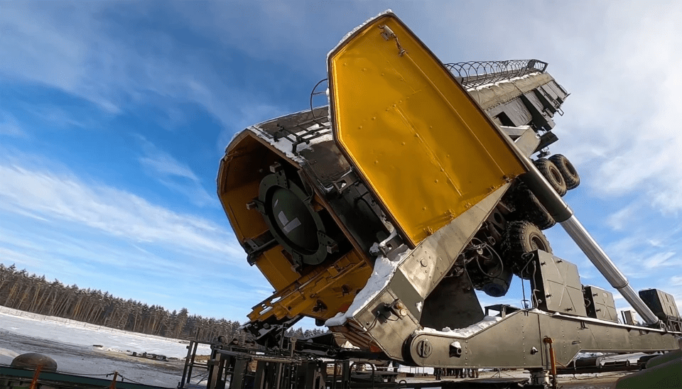 A Yars nuclear missile being readied for deployment