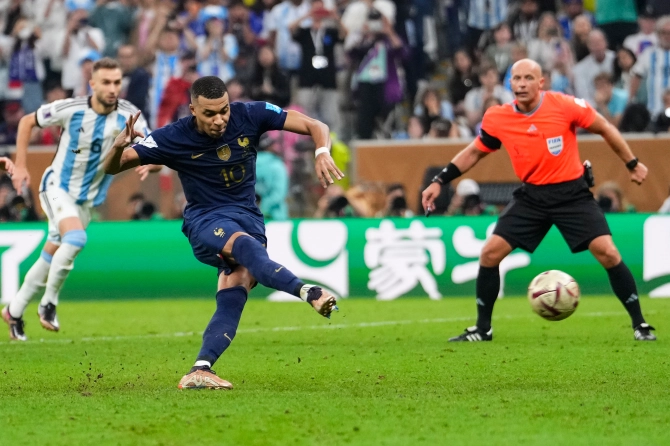 Mbappe held his nerve from the spot to send the game to a shootout at the death