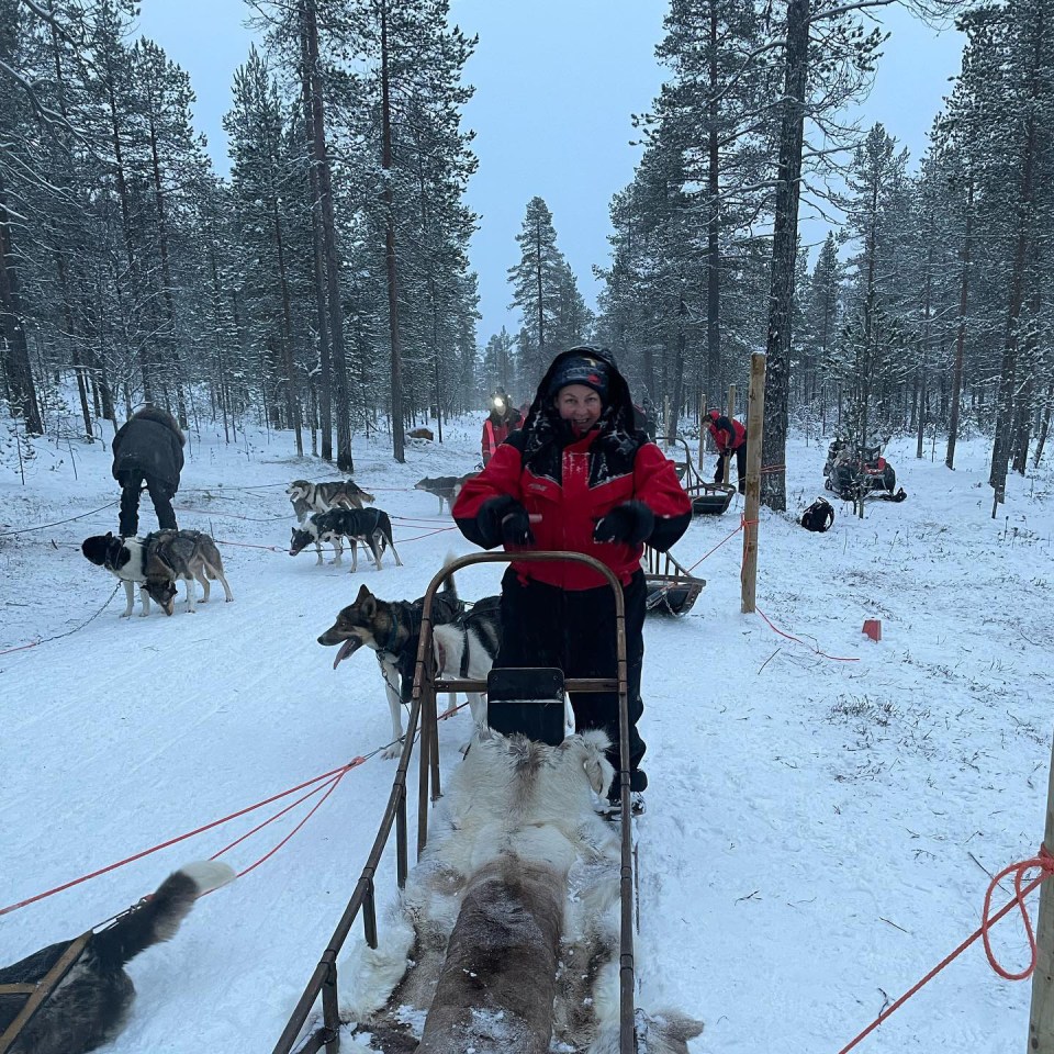 EastEnders star Lorraine Stanley enjoyed a trip to Lapland with her family