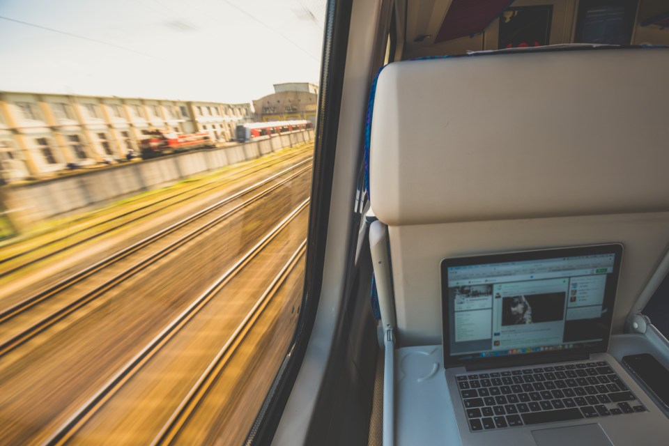 A railway passenger was fined £390 for damaging a laptop