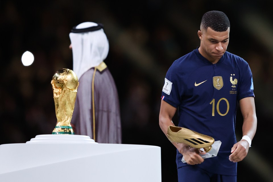 Kylian Mbappe won the World Cup Golden Boot but was on the losing side in the final