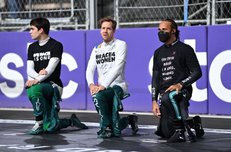 The likes of Hamilton and Sebastian Vettel have been outspoken on social issues in the past