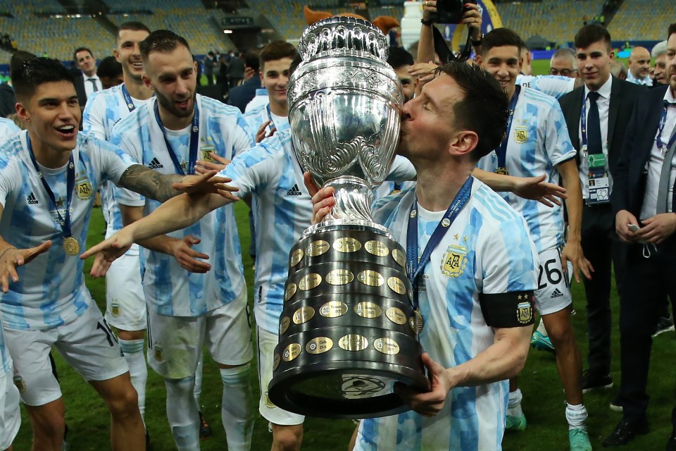 Messi's best moment so far for Argentina was lifting last year's Copa America trophy