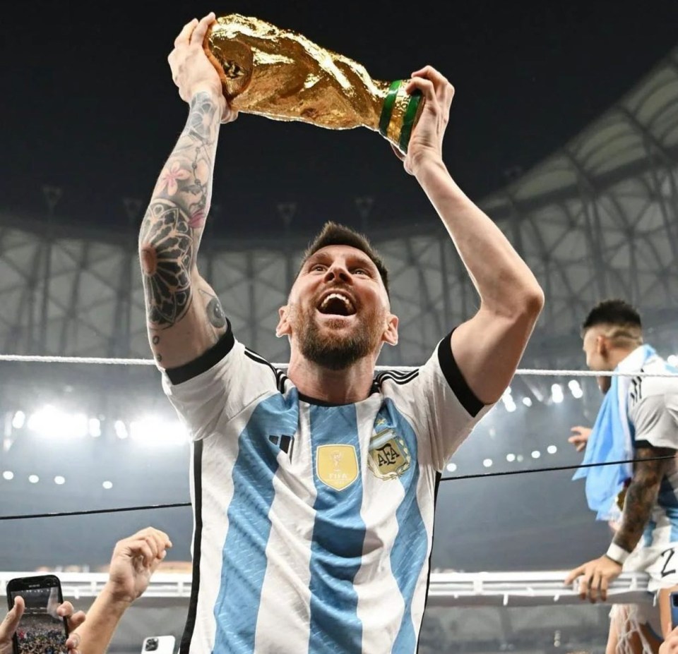 Lionel Messi has set a new record for most likes with his World Cup Instagram post