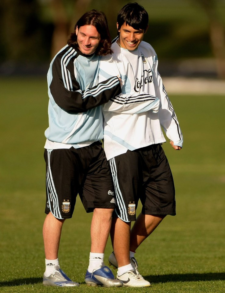 Messi and Aguero have been great pals since their youth team days