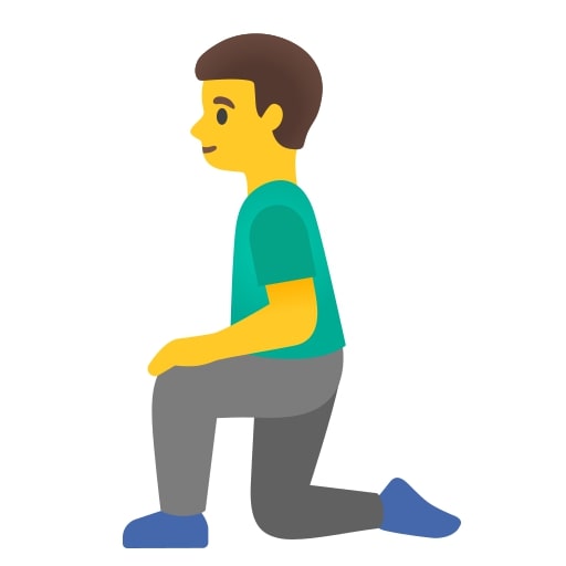 Man Kneeling Emoji