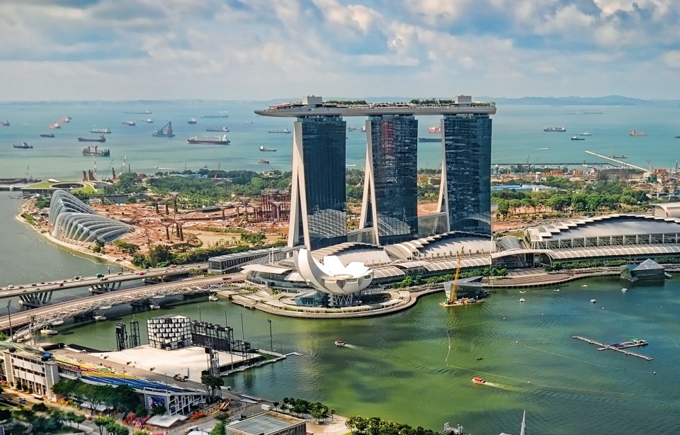 The Marina Bay Sands hotel has different star ratings depending on the website