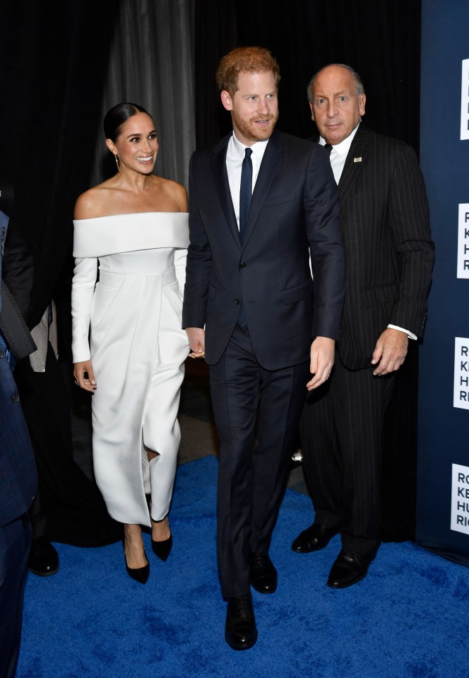 The Duke and Duchess of Sussex making their entry into the venue