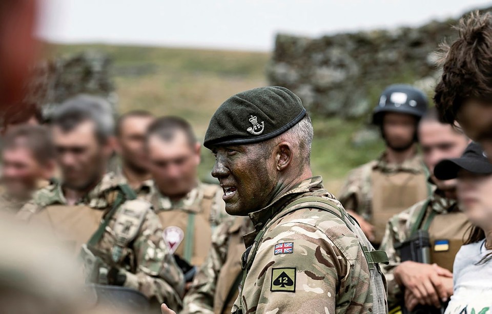 Ukrainian soldiers learn the principles of trench warfare in England as they prepare to repel Vladimir Putin’s invaders