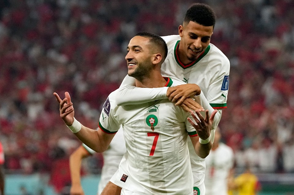 Hakim Ziyech gave Morocco an early lead after a huge error by the Canada keeper