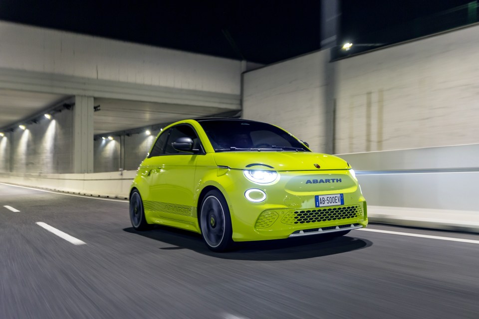 Why not have fun in this electric hot hatch, the little Abarth 500e?