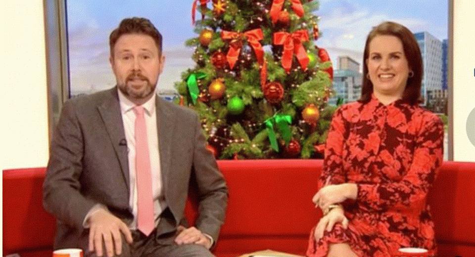 Jon Kay told his BBC Breakfast co-star to 'take a shower' in brutal swipe