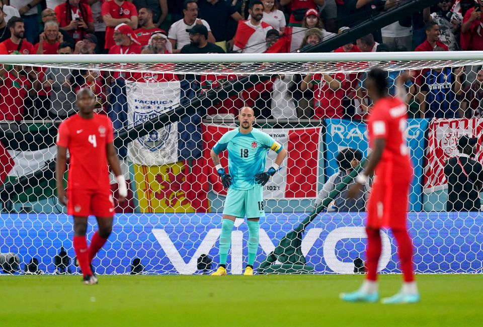 Canada keeper Milan Borjan made an early error as Canada suffered a third defeat