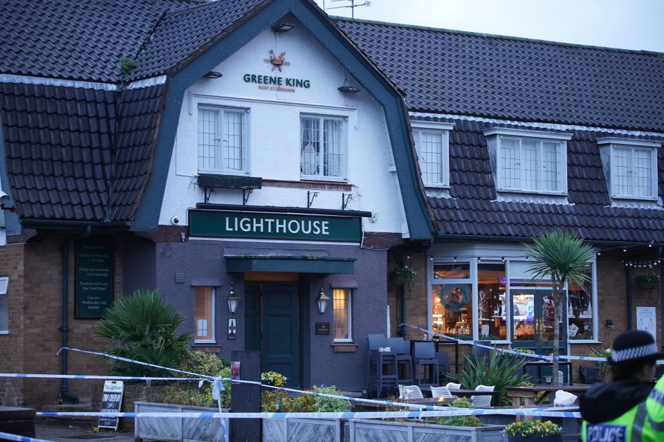 The young woman and three men were shot at the Lighthouse Inn