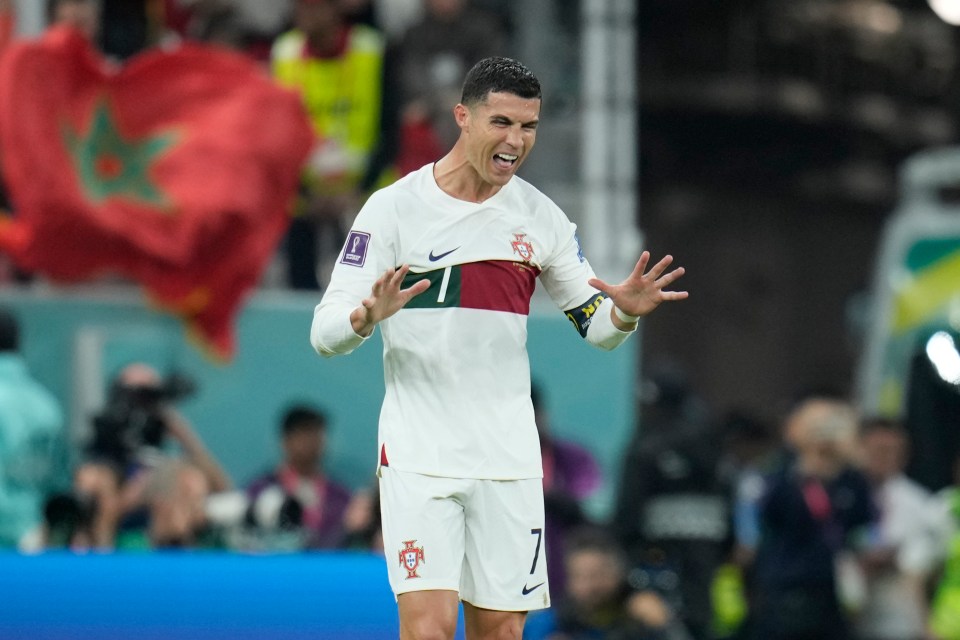 Cristiano Ronaldo was frustrated as Portugal were unable to find a way through