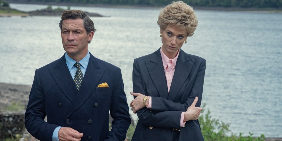 In the distressing scenes, Prince Charles — played by Dominic West — enters the room and is in floods of tears