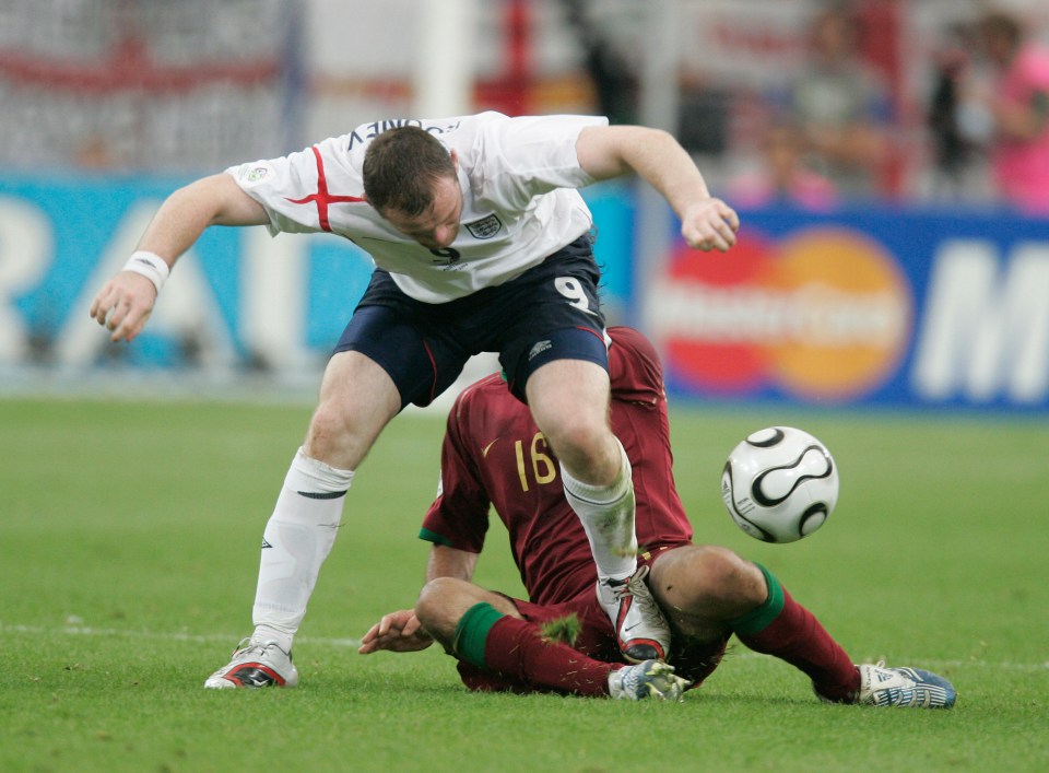 Wayne Rooney stamped on Ricardo Carvalho at the 2006 World Cup and saw red