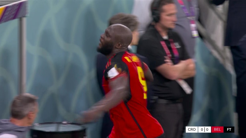 Romelu Lukaku was raging as Belgium were knocked out of the World Cup