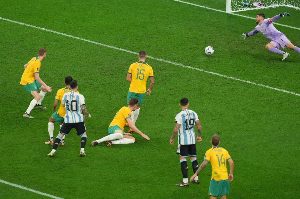 Lionel Messi scored his third goal of the 2022 World Cup to give Argentina the lead