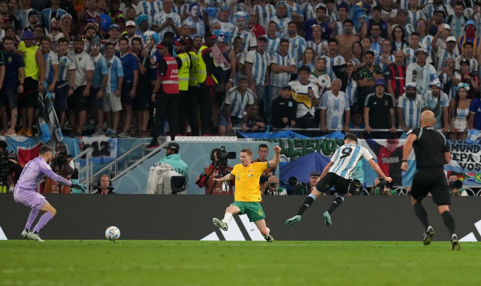 The Man City man then provided the simple finish two extend Argentina's lead