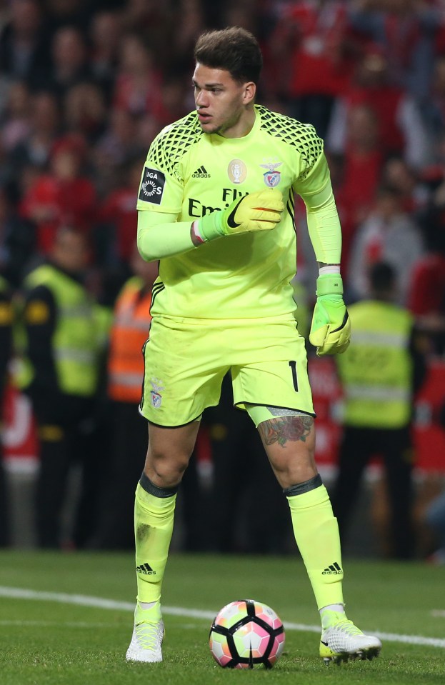 Ederson left Benfica but returned before making his name in the game