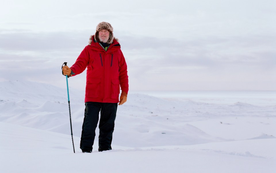 A Year On Planet Earth is hosted by Stephen Fry, pictured here in Iceland