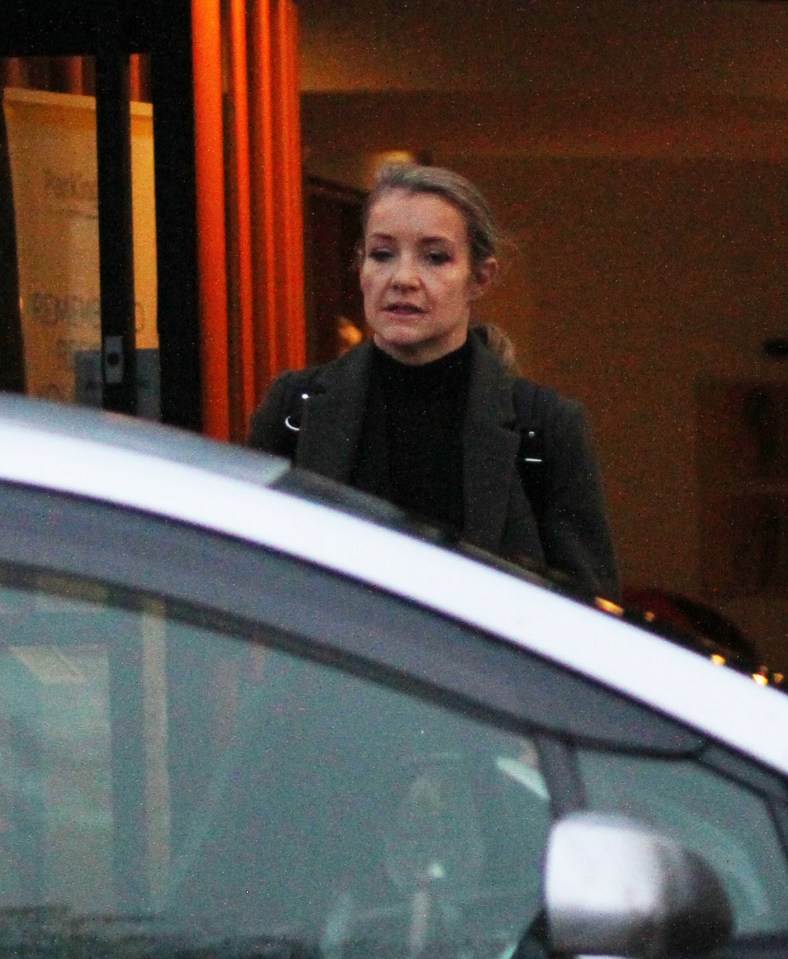 Helen Skelton looked downcast as she was seen for the first time since the Strictly final